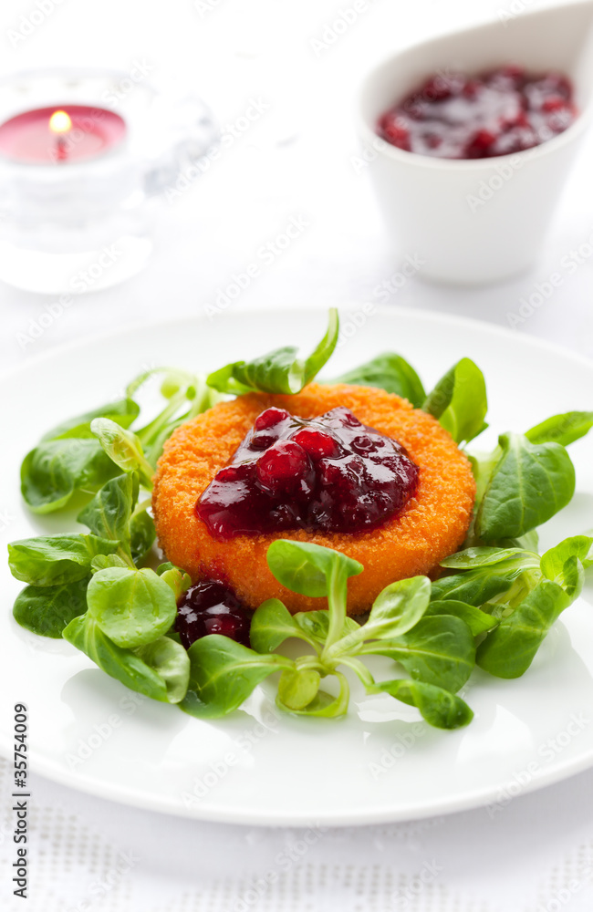 camembert with cranberry sauce camembert with cranberry sauce