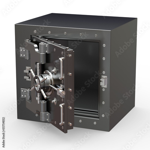 Safe in stainless steel. Bank Vault