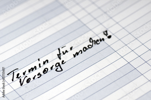 Termin für Vorsorge machen