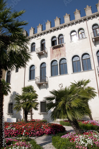 Venetian Captains house in Malcesine on Lake Garda Italy © quasarphotos