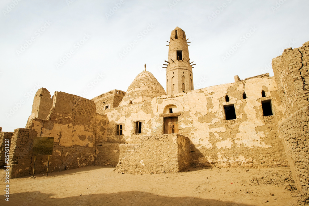 The ancient Ruins of El-Qasr in Dachla