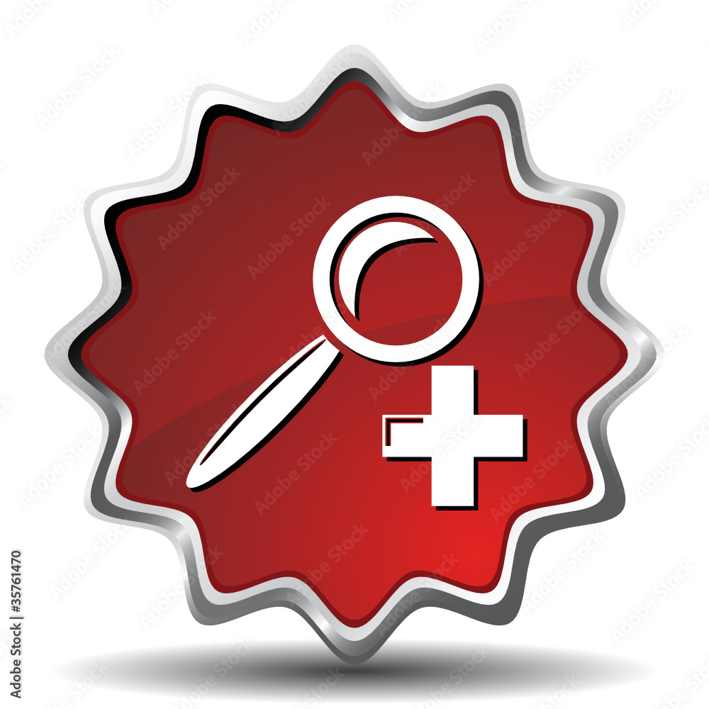 Obraz premium SEARCH PLUS ICON