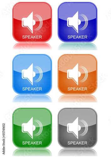 Speaker  "6 buttons of different colors"