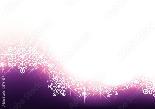 Stars and Snowflakes as abstract background Illustration