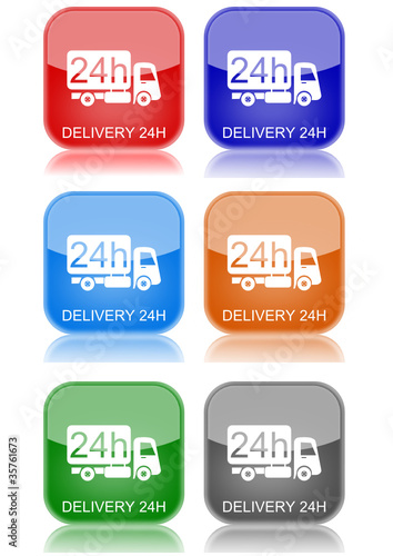 Delivery 24H  "6 buttons of different colors"
