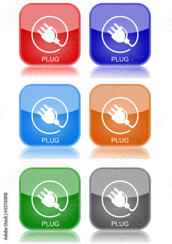Plug  "6 buttons of different colors"