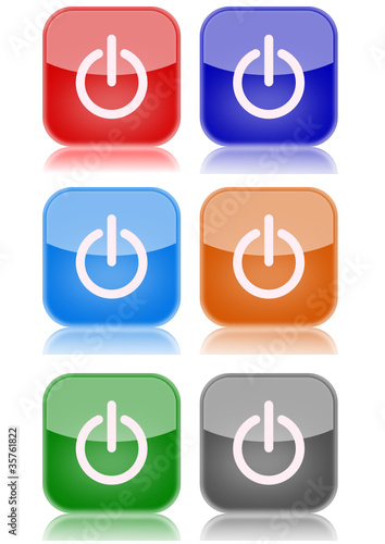 Power  "6 buttons of different colors"