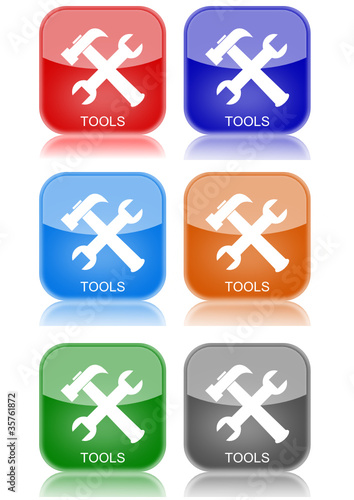 Tools  "6 buttons of different colors"
