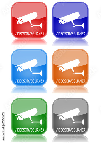 Videosorveglianza "6 buttons of different colors"