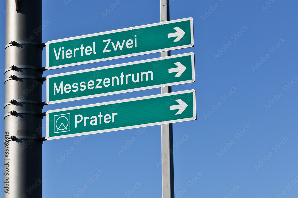 Fototapeta premium Direction in Vienna