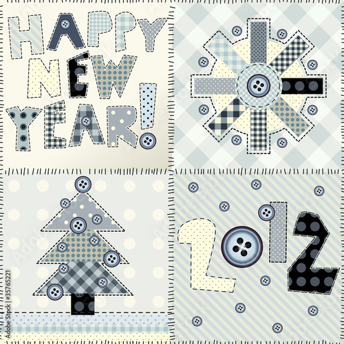 Set "New Year", maybe seamless background.