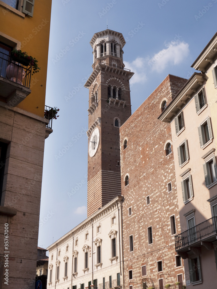 Tower in Verona a city in Northern Italy