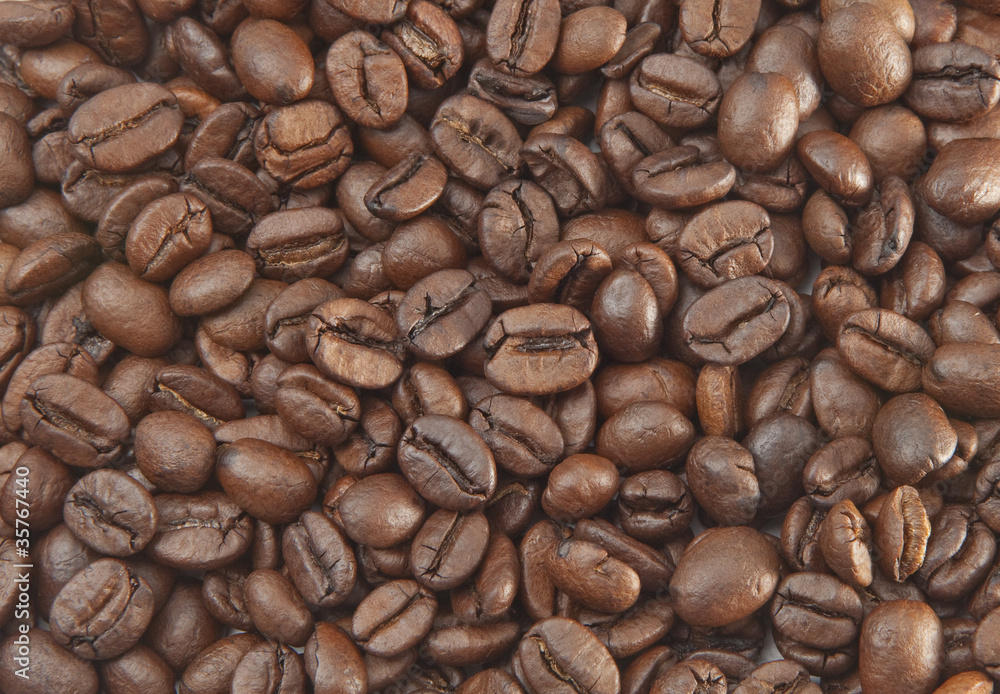 Obraz premium Coffee beans background