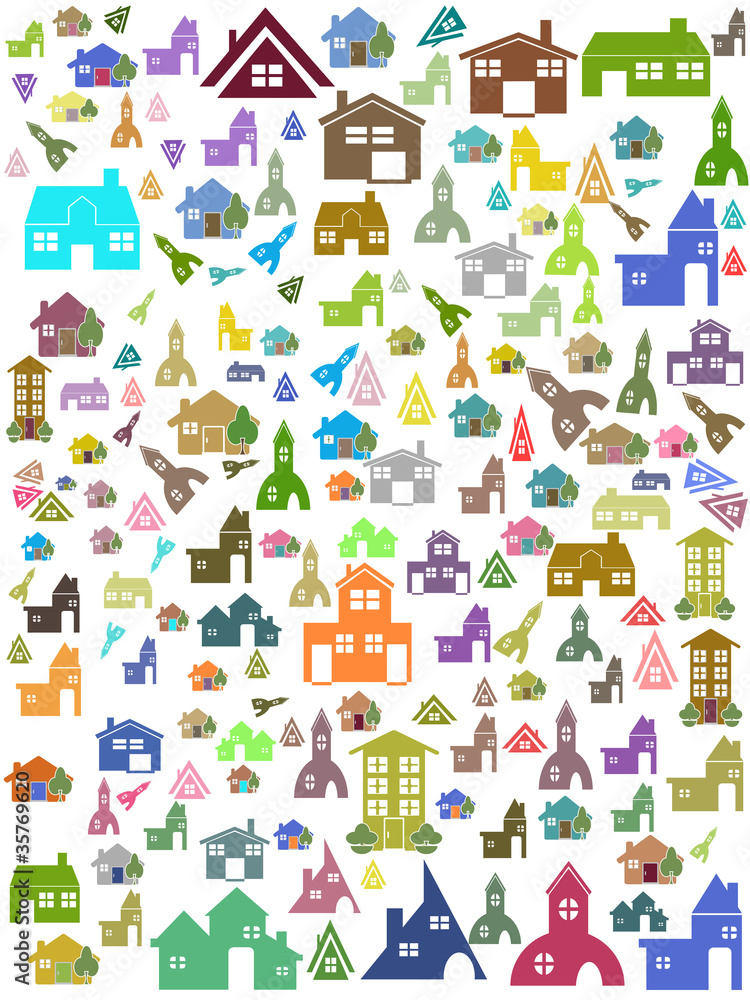 seamless background of house symbol seamless background of house symbol