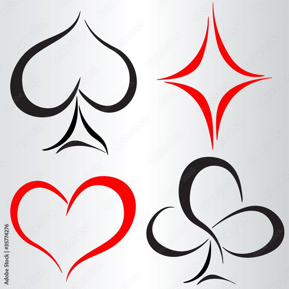 Obraz premium card suits