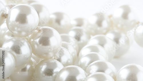 Pearl isolated on the white background