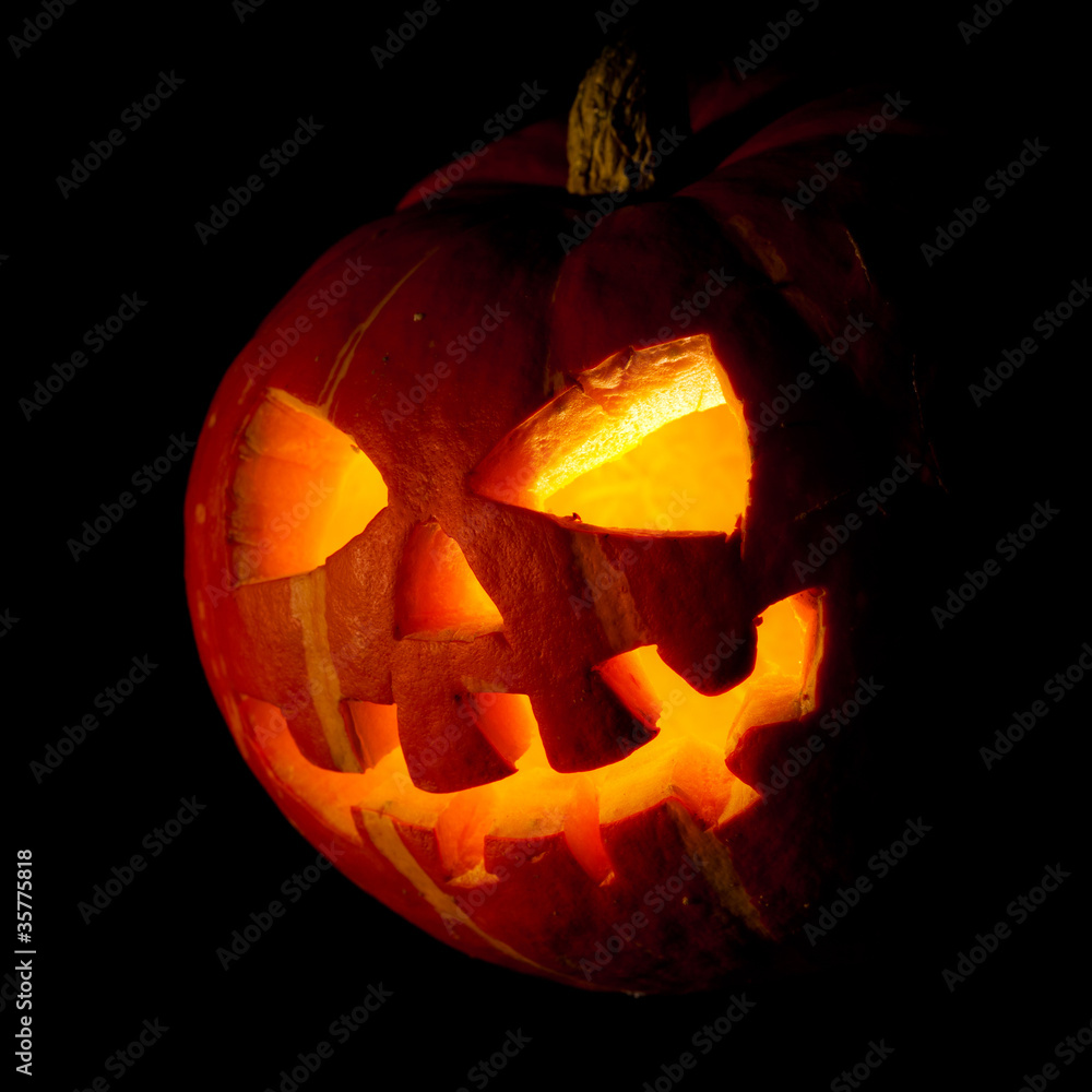 halloween, old jack-o-lantern on black halloween, old jack-o-lantern on black