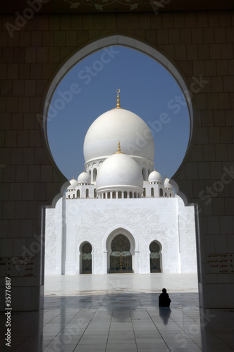 Arabian woman at Sheikh Zayed Mosque Abu Dhabi