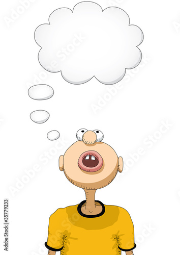 personaggio che pensa