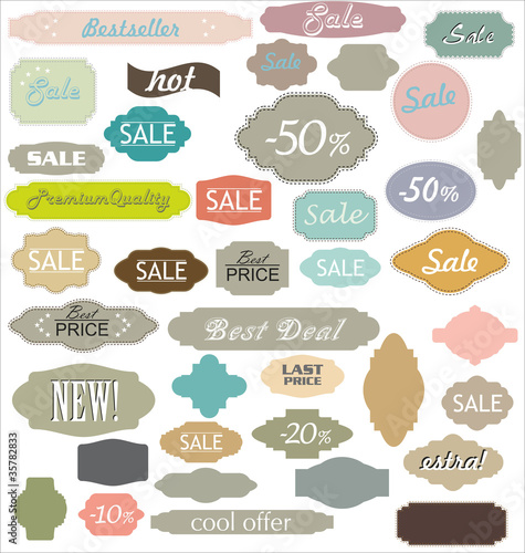 Vintage Sale Labels