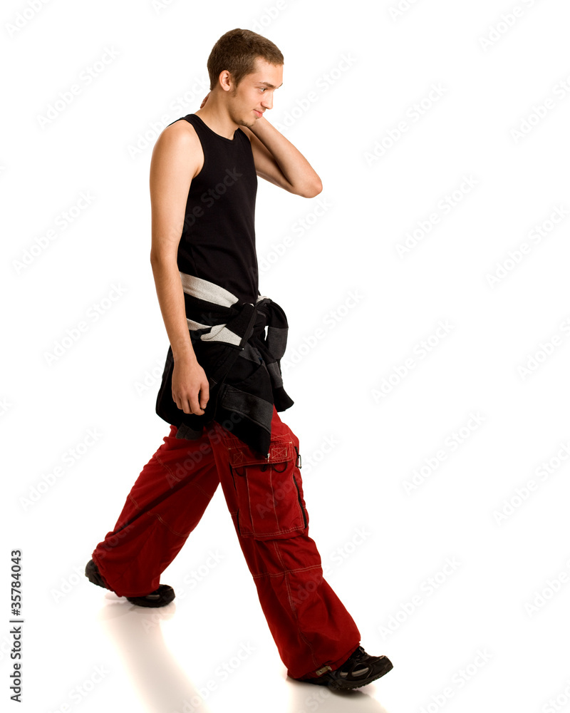 Young Man Walking Young Man Walking