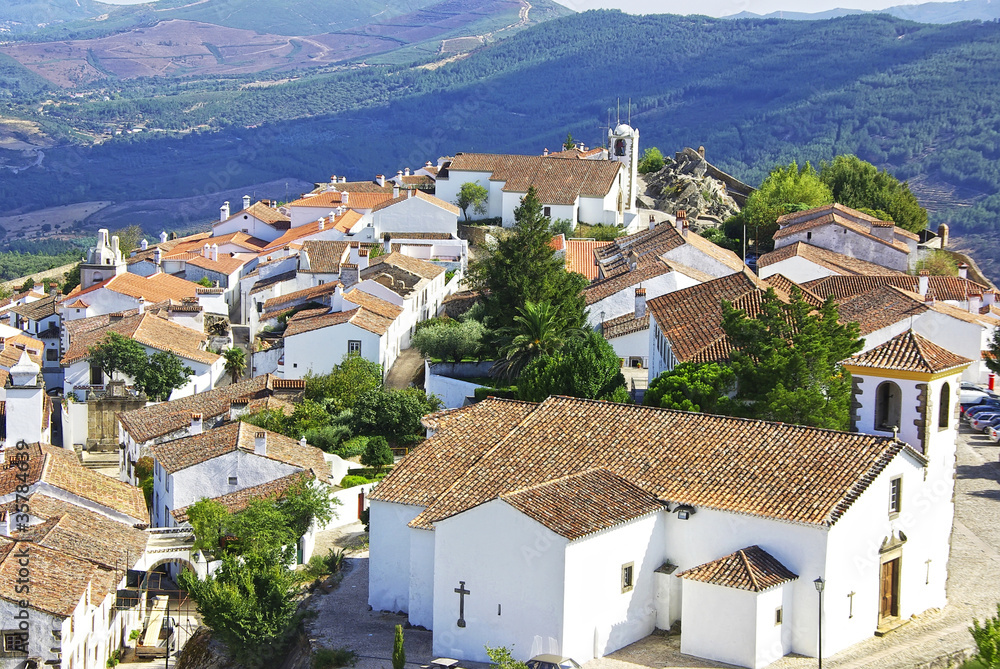Landscape of Marvao,old village, Portugal.