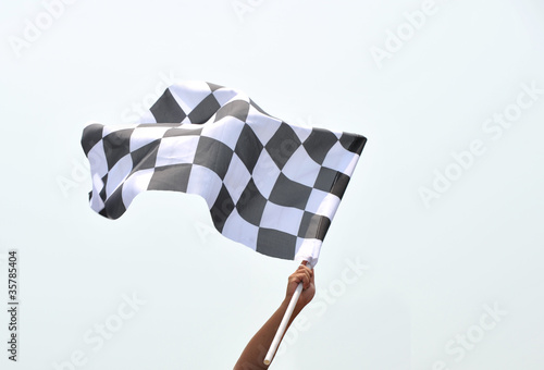 checkered racing flag photo