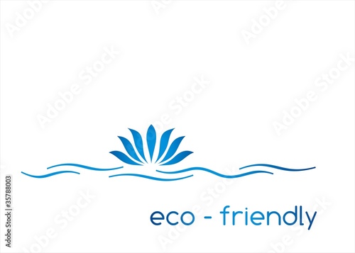 Fototapeta Naklejka Na Ścianę i Meble -  Eco friendly business logo design