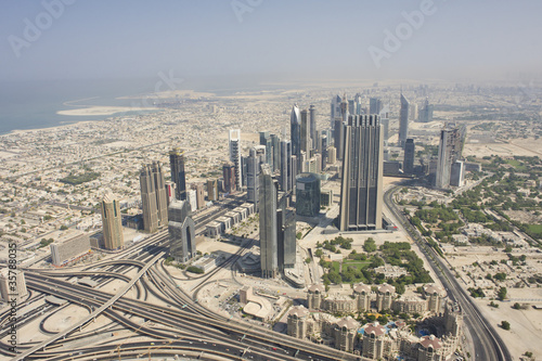 aerial view of Dubai