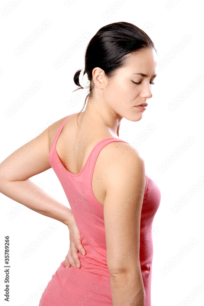 Femme douleur lombaire Femme douleur lombaire