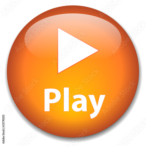 PLAY Web Button (launch watch view video icon media player live)