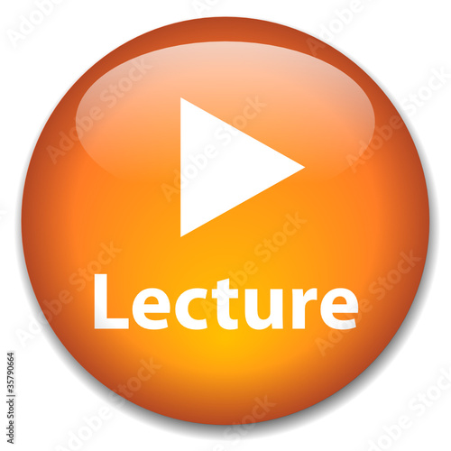 Bouton Web "LECTURE" (lire voir démarrer vidéo play cliquer ici)