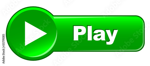 PLAY Web Button (watch view video media player icon live music)