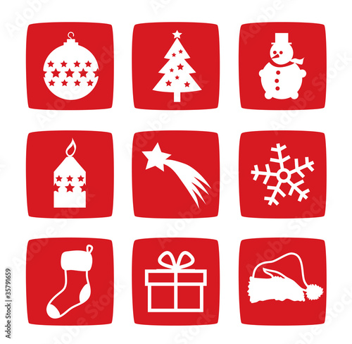 Winter and Christmas icons