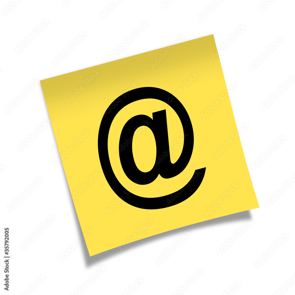 Post-it simbolo e-mail Post-it simbolo e-mail