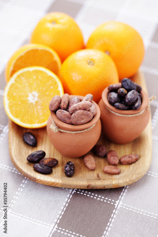 cocoa and orange cocoa and orange