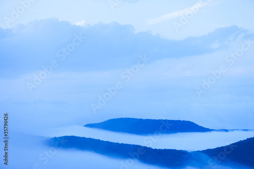 蔵王高原から見た雲海