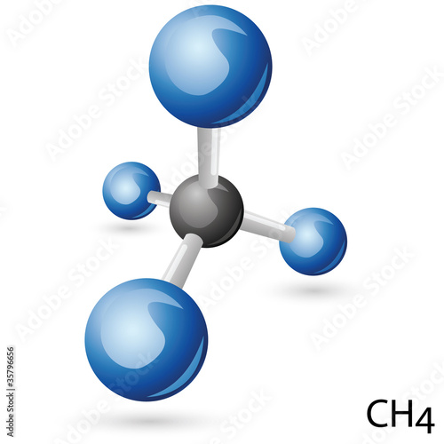 CH4 methane  molecule