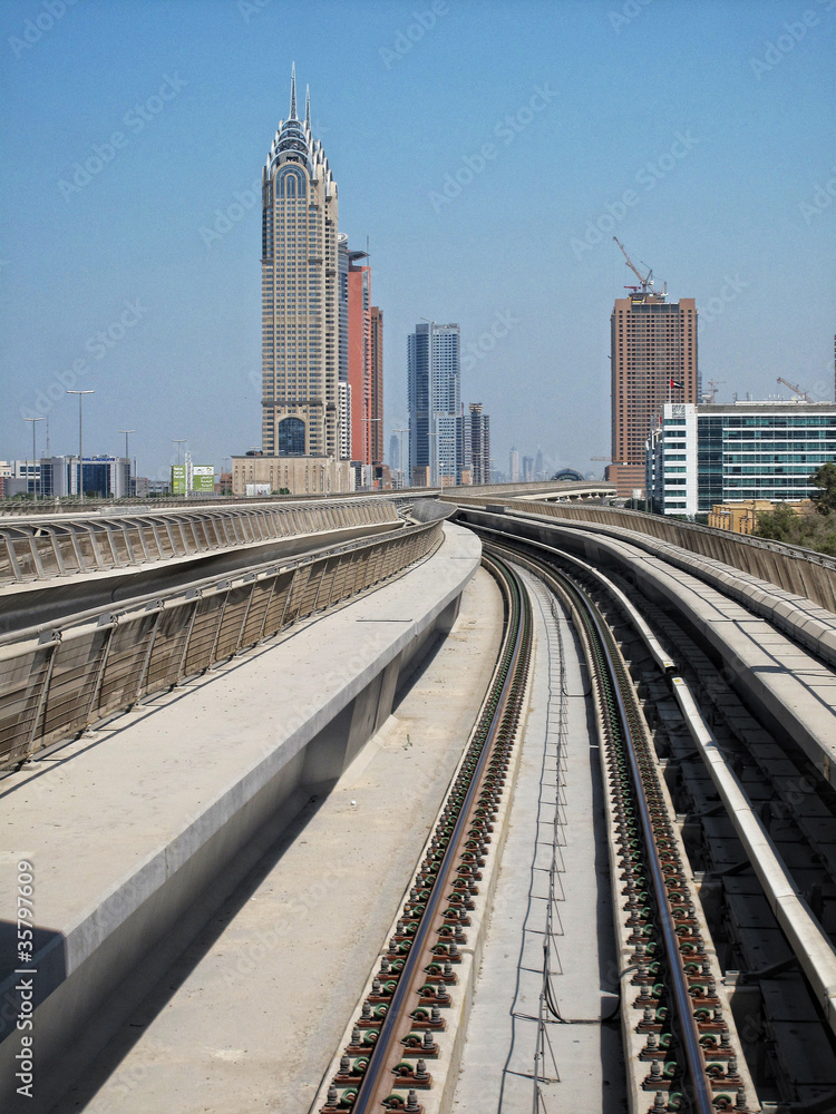 Fototapeta premium Dubai Metro, UAE