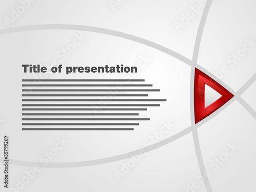 Template of flash interactive presentation