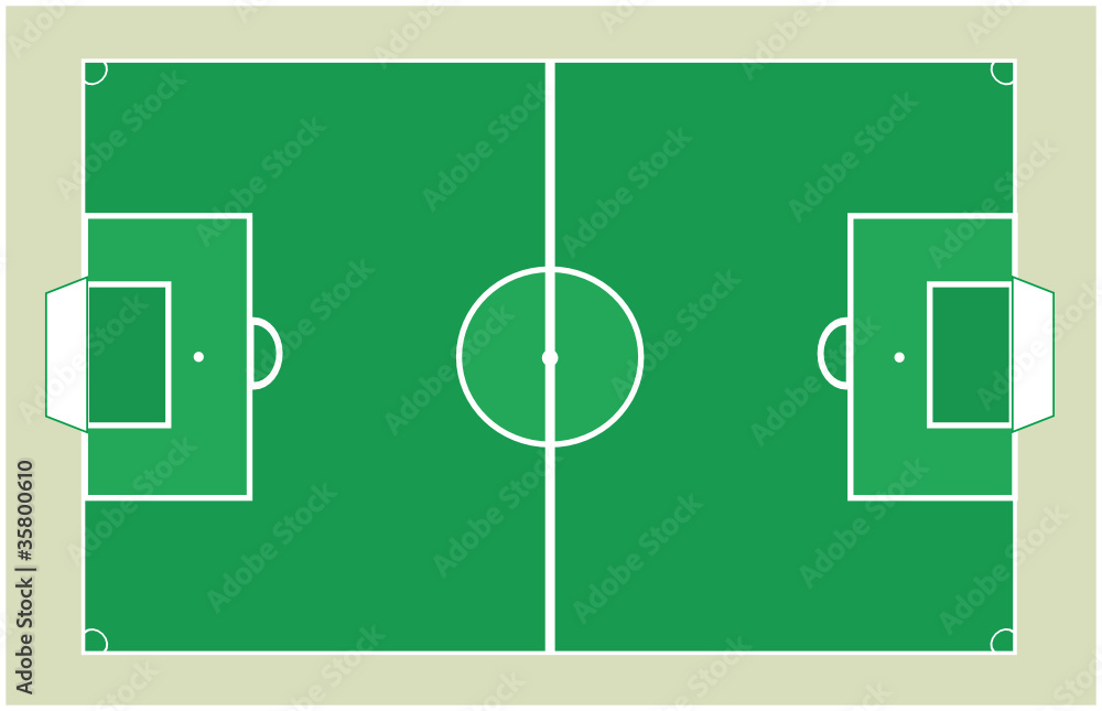 Fototapeta premium Detailed Soccer field background texture Vector