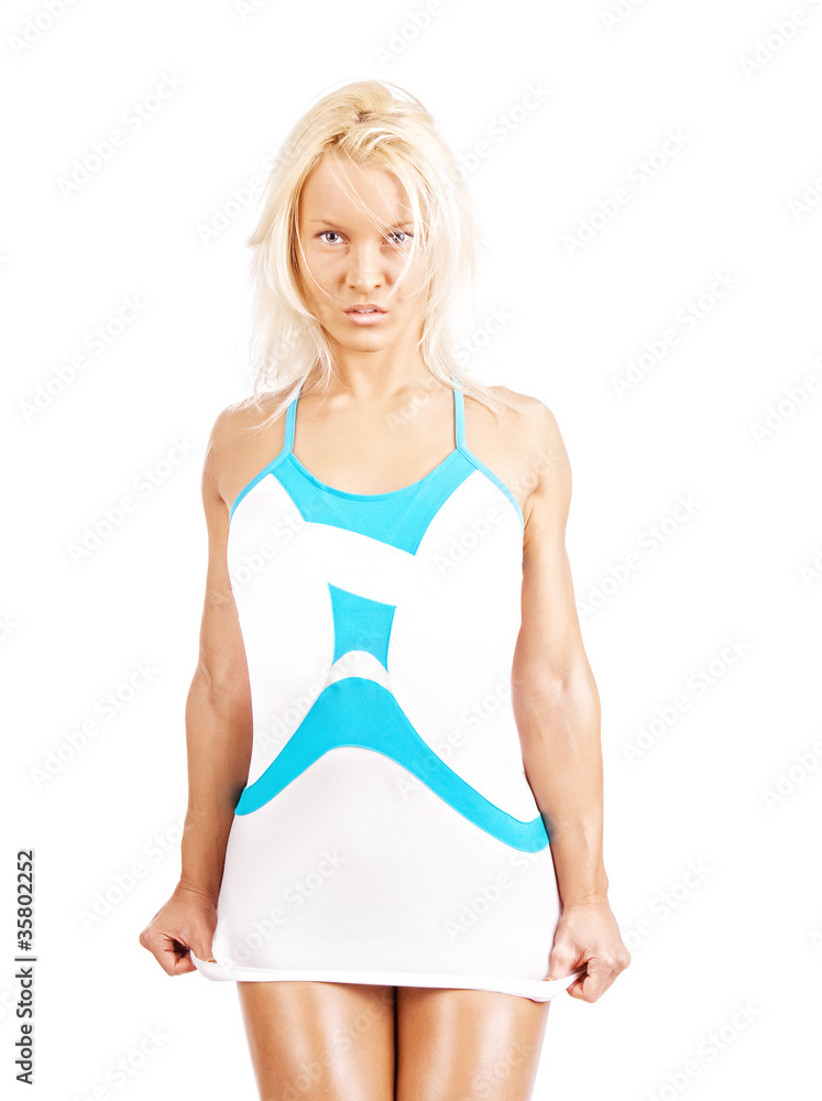 Fototapeta premium Sexy athletic blonde posing
