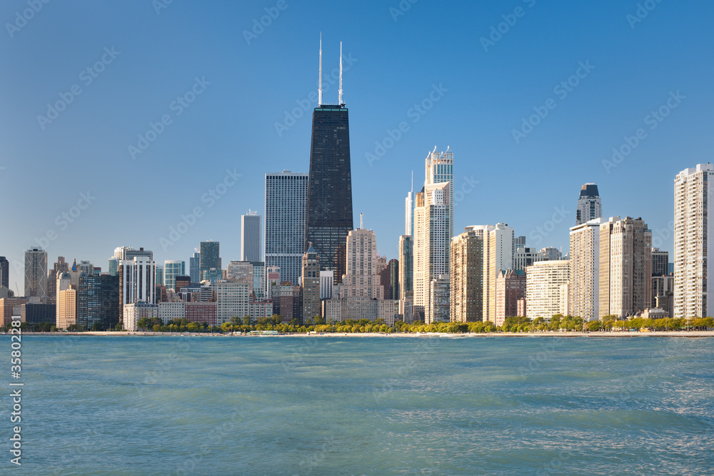 Obraz premium View of the Chicago