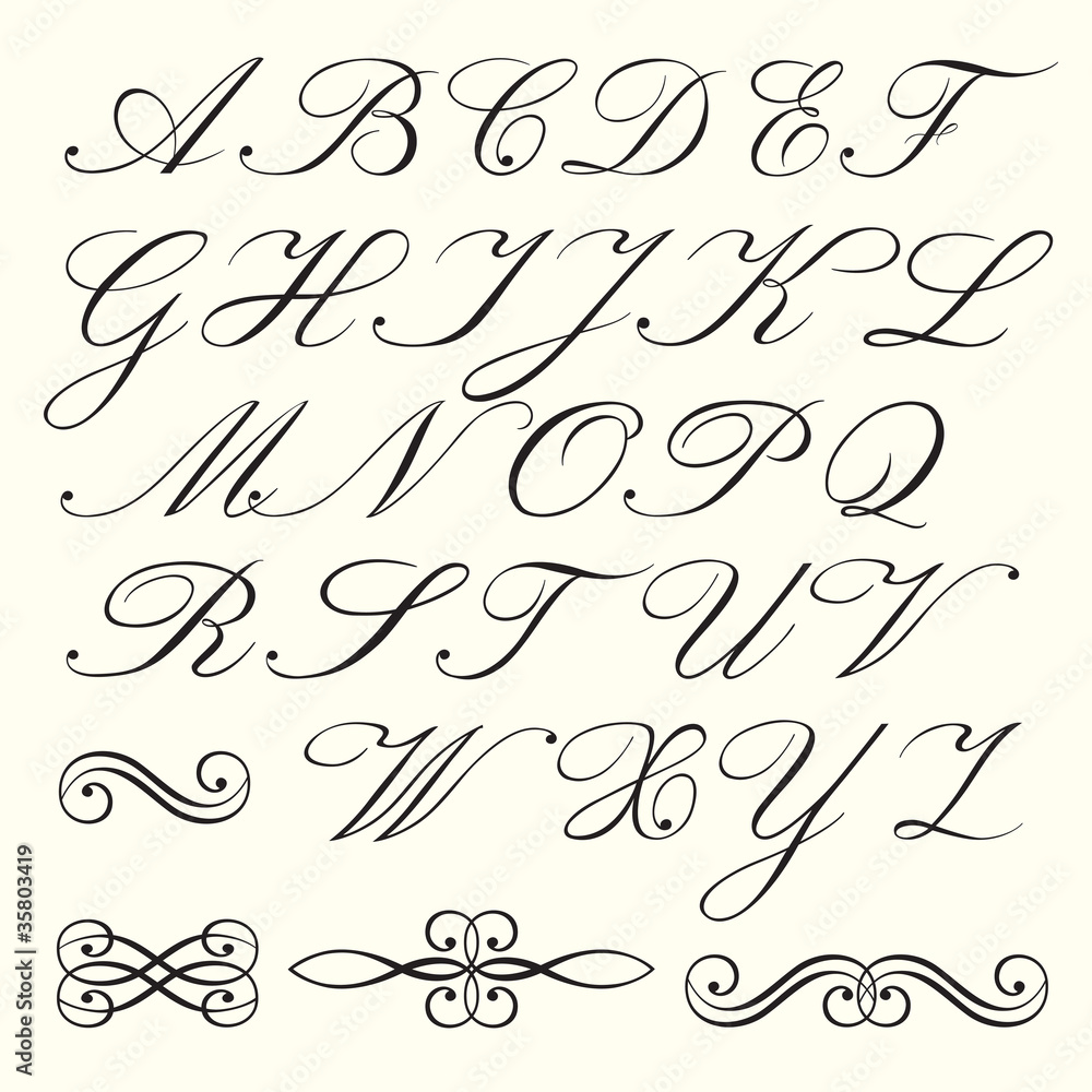 Script alphabet