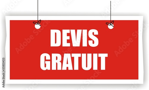pancarte devis gratuit