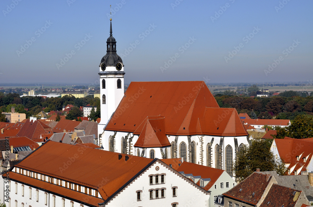 Torgau Marienkirche vom Schlossturm aus