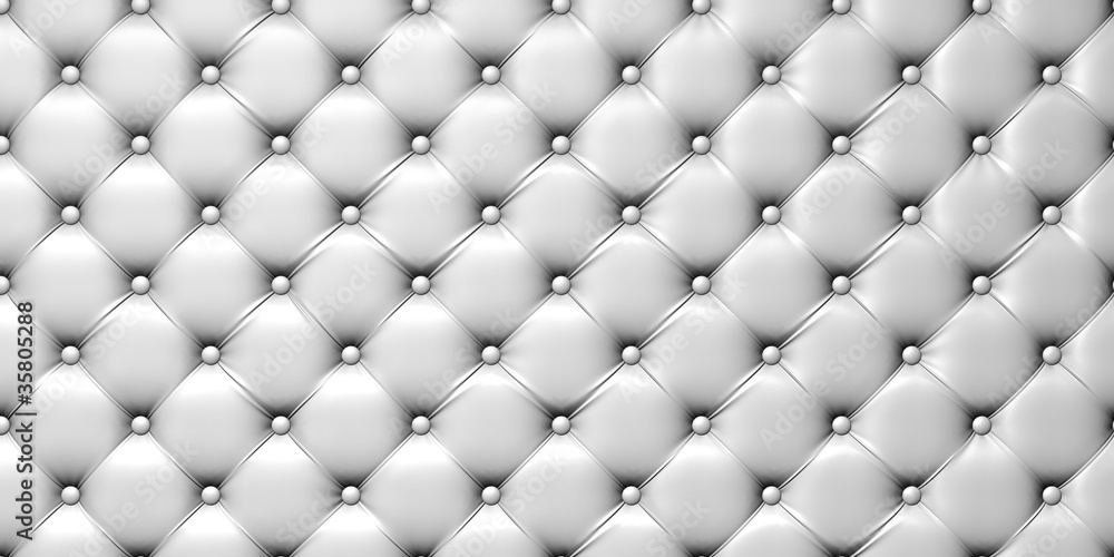 illustration of white leather upholstery