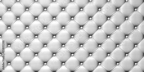 illustration of white  leather upholstery