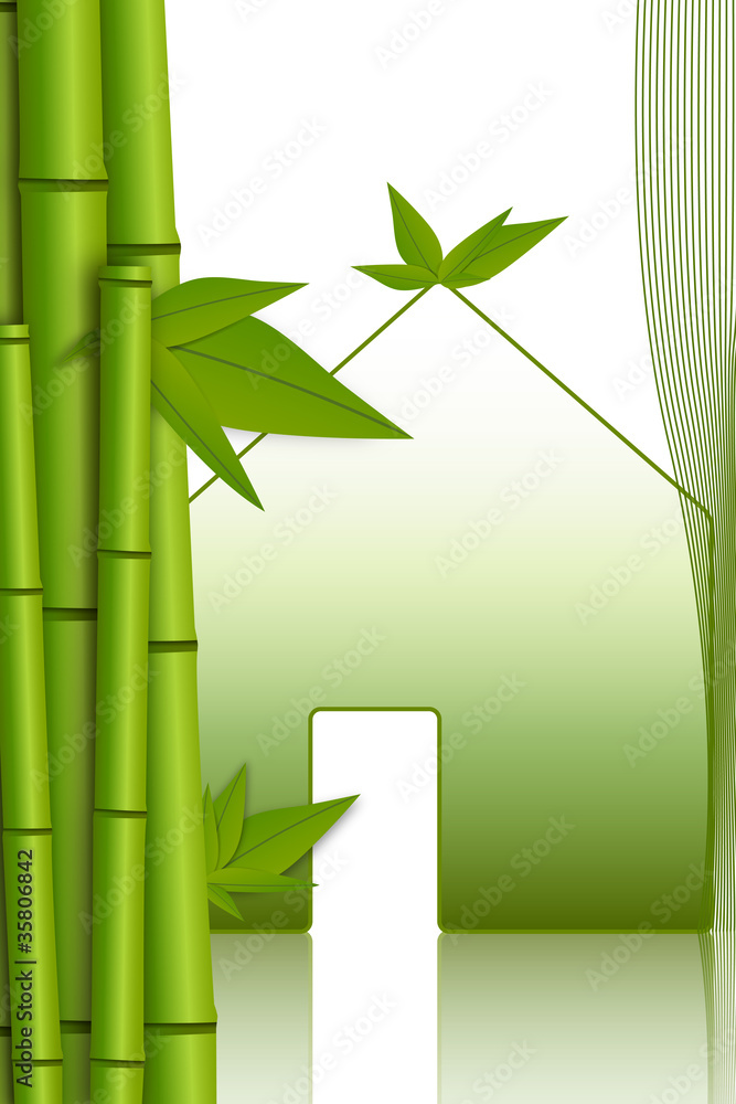 Fototapeta premium bamboo and house