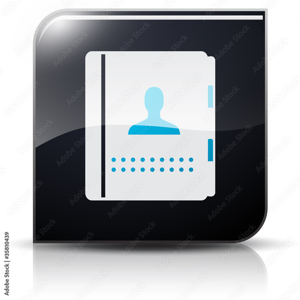 Symbole glossy vectoriel contacts Symbole glossy vectoriel contacts